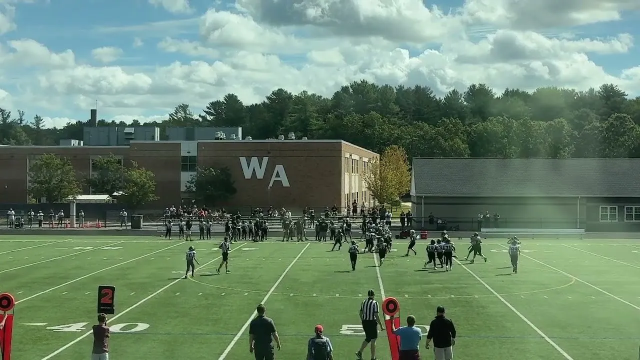 Westford Academy field on game day